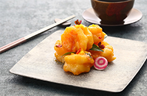 Stir fried Prawn with Mango and Lime
