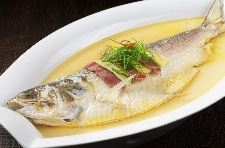Steamed Hilsa Herring with Chinese Yellow Wine