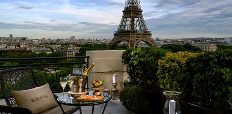 Le Bar A Ciel Ouvert By Krug シャングリ ラ ホテル パリ