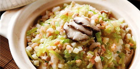 Fried Rice with Vegetables, Mushroom, Shrimp and Pork